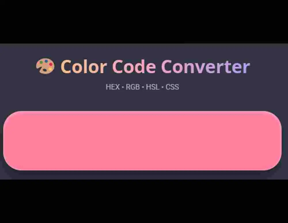 Color Code Converter tool