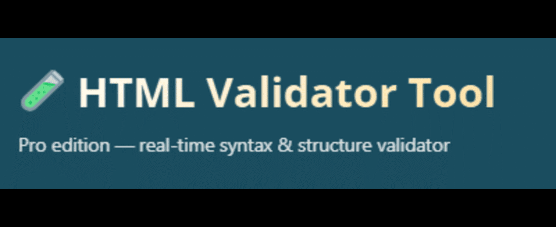HTML Validator Tool