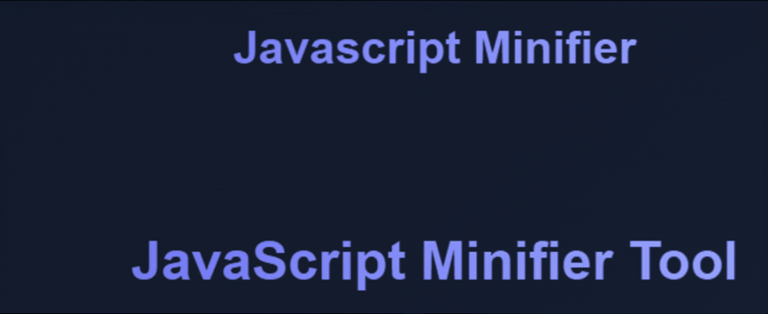 Javascript Minifier