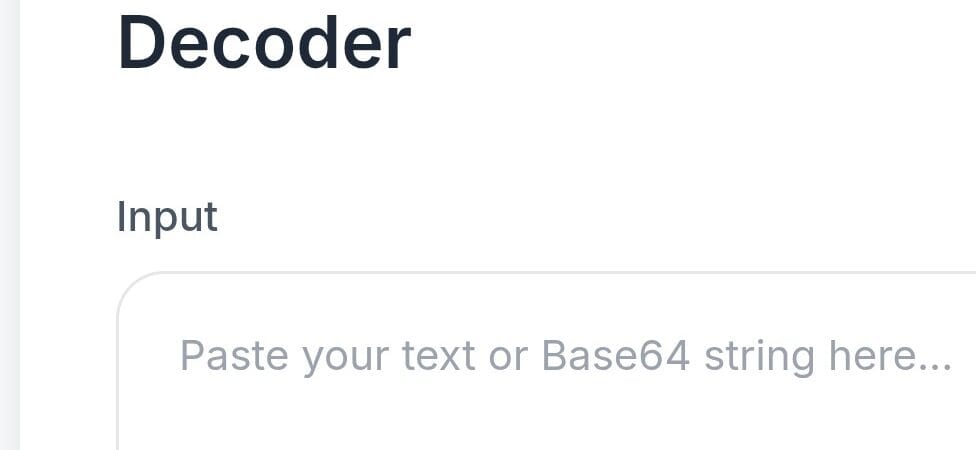 Base64 Encoder/Decoder