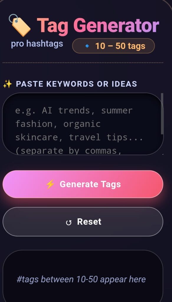 Tag generator