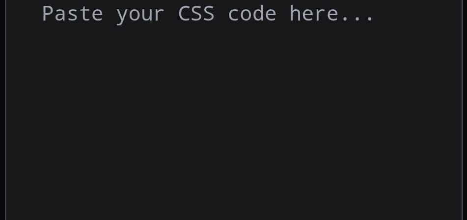 CSS Minifier