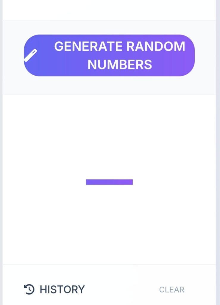Random Number Generator Web Tool