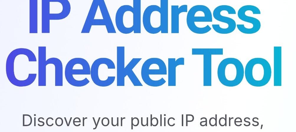 IP Address Cheker Web Tool