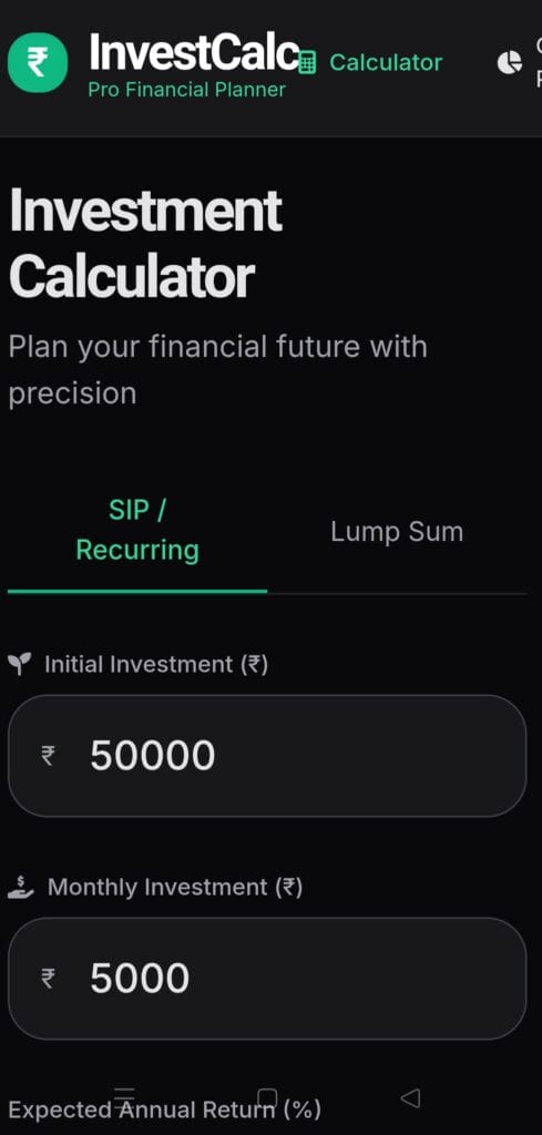 Investment Calculator