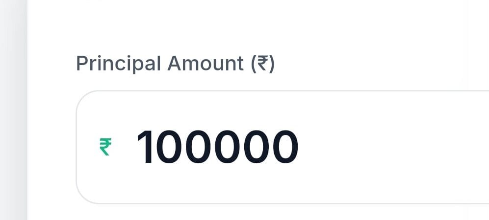 Compound Interest Rate Calculator