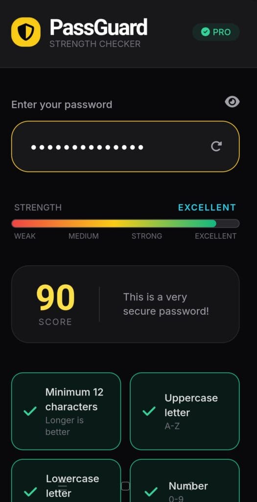 Password Strength Checker Tool