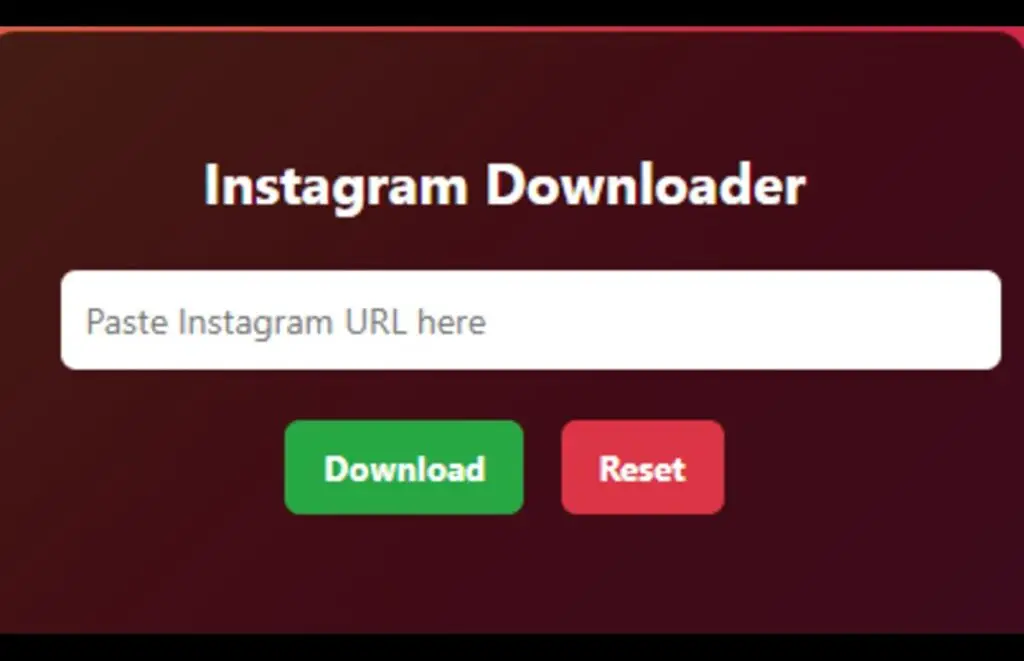 Instagram Downloader Web Ap