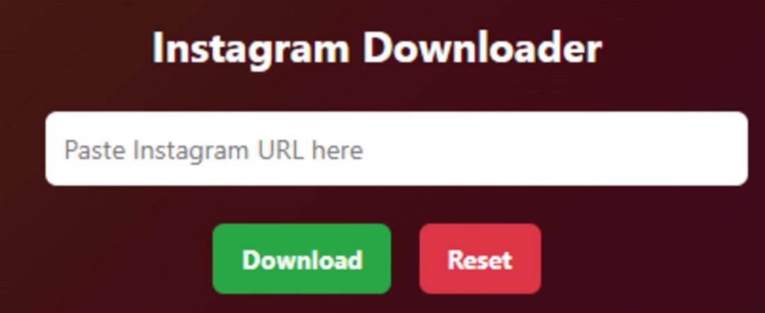 Instagram Downloader Web App
