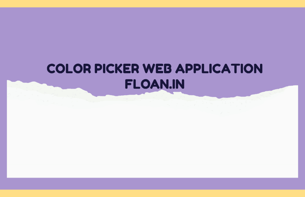 Color Picker web application