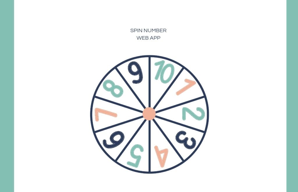 Spin Number web app