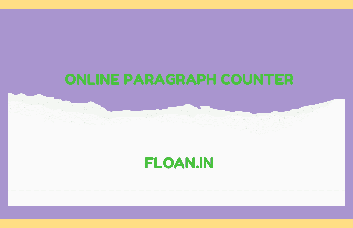 Online paragraph Counter
