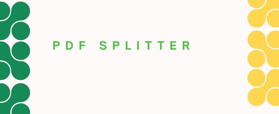 PDF Splitter web app