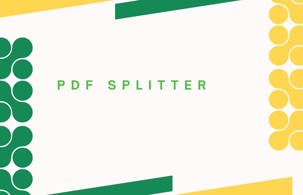 PDF Splitter web app