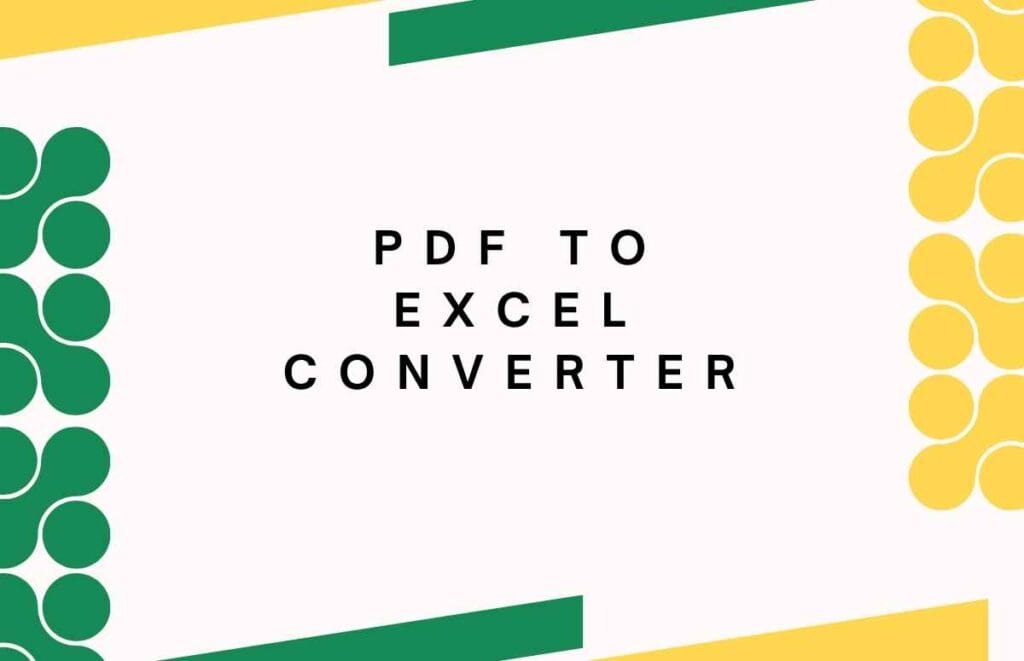 PDF to Excel Converter
