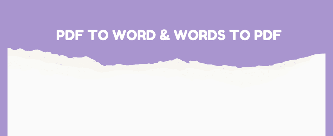 PDF to word & words to Pdf
