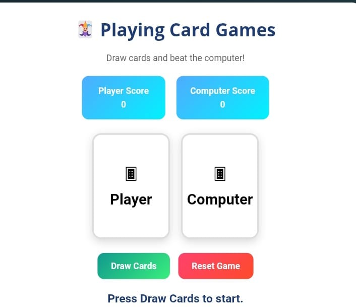 Playing Card Games